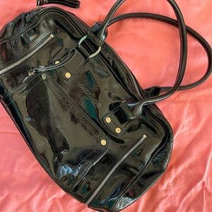 Longchamp Shoulder Bag - Gorgeous black patent leather.